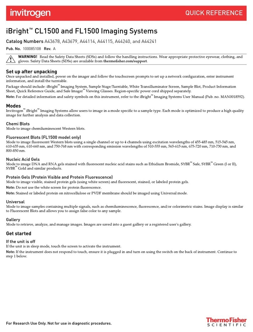 Thermo Scientific iBright CL1500 User manual