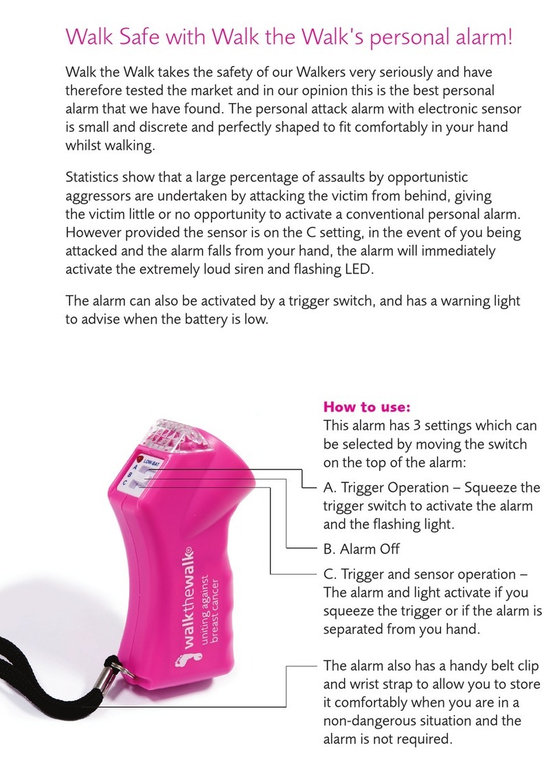 Walk the Walk Personal Alarm User manual