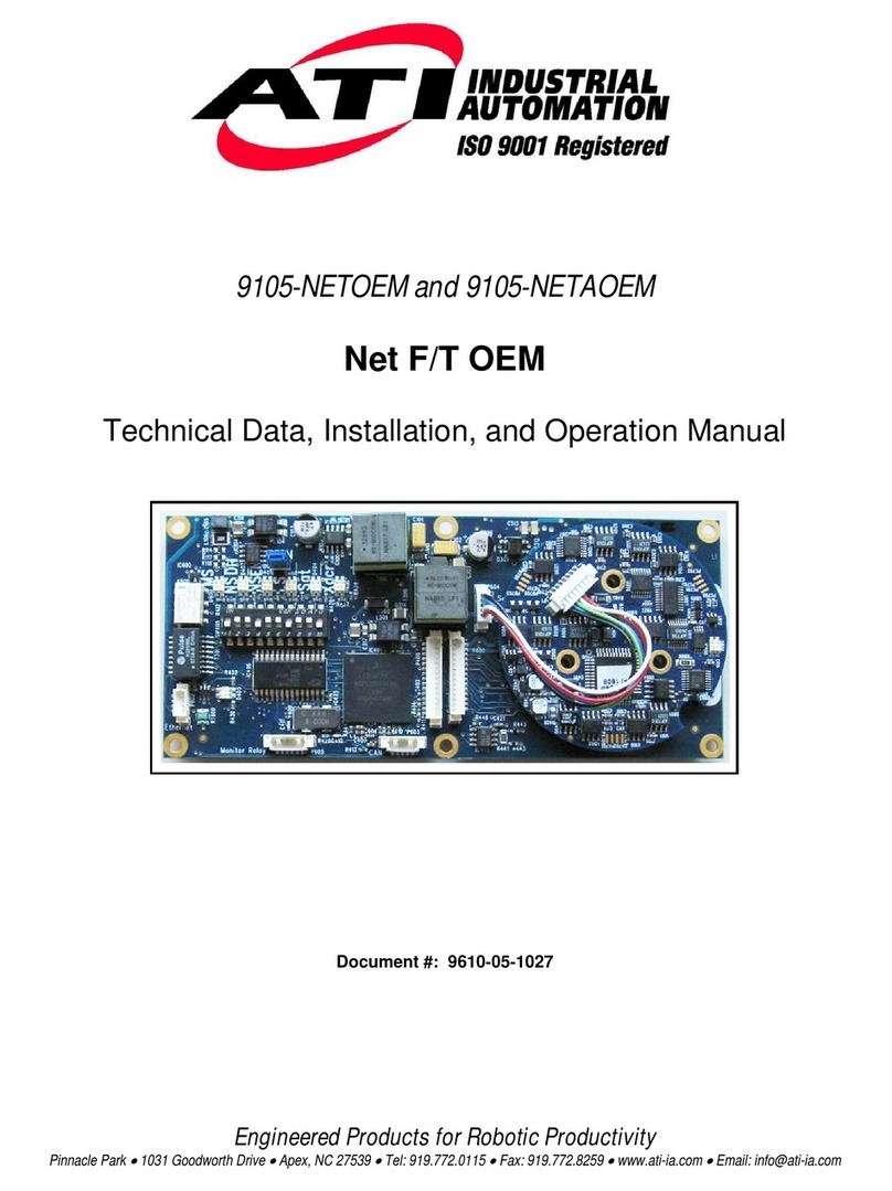 ATI Technologies 9105-NETOEM Technical Data, Installation, and Operation Manual