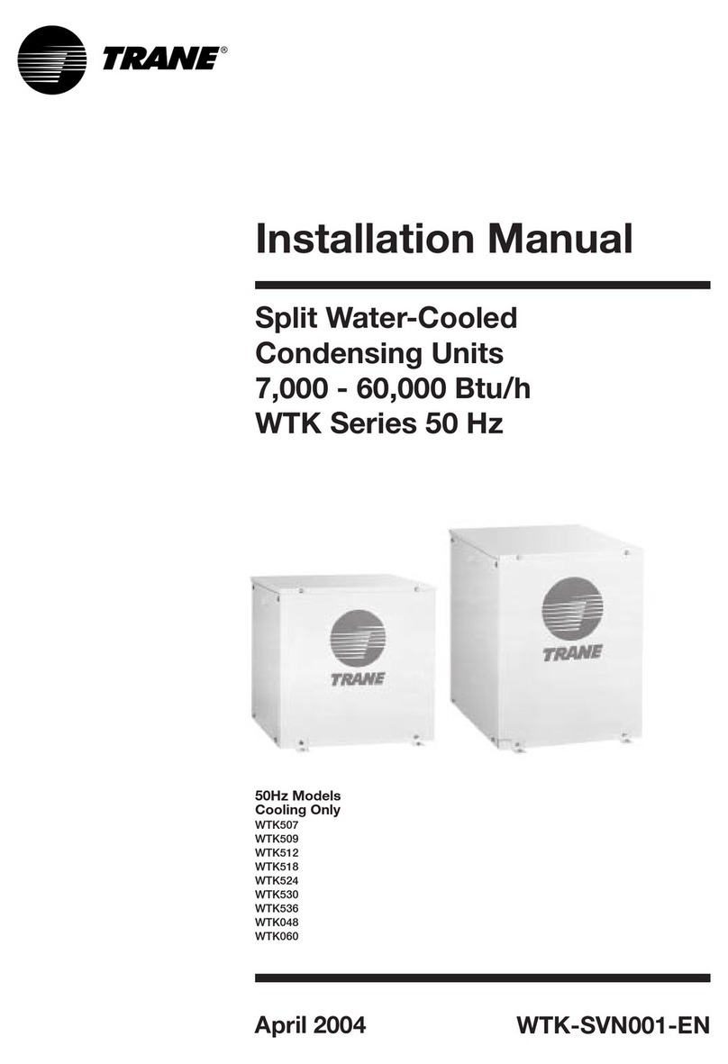 Trane WTK507 User manual