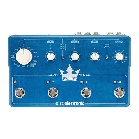 TC Electronic Flashback Triple Delay User manual