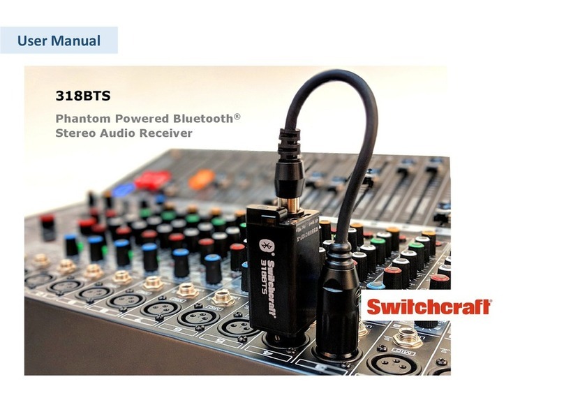 Switchcraft 318BTS user manual