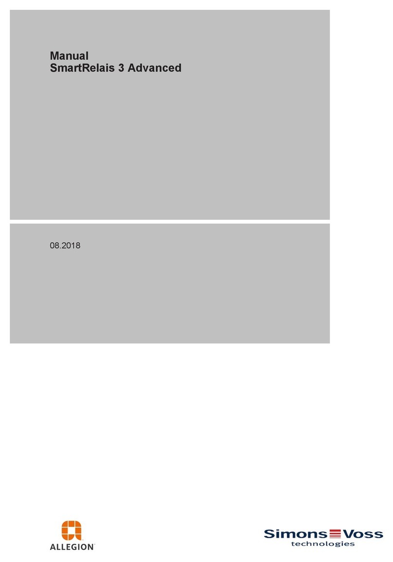 Simons Voss Technologies SmartRelais 3 Advanced User manual Simons Voss Technologies SmartRelais 3 Advanced User manual