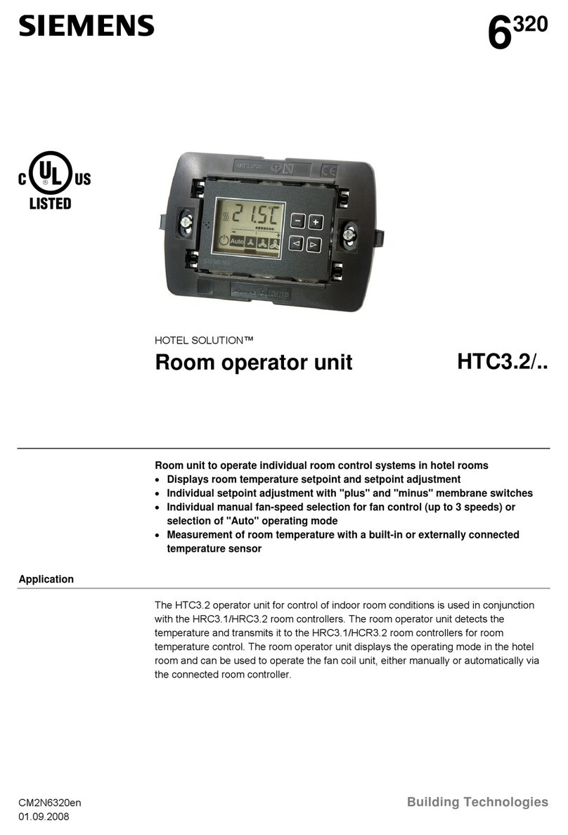 Siemens HOTEL SOLUTION HTC3.2 Series User manual Siemens HOTEL SOLUTION HTC3.2 Series User manual