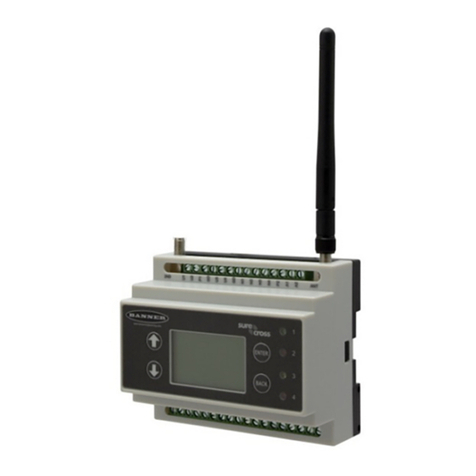 Banner Sure Cross DX80N9X1SX-P16E User manual