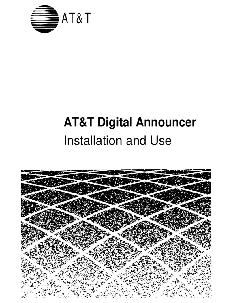 AT&T Digital Announcer Installation and use