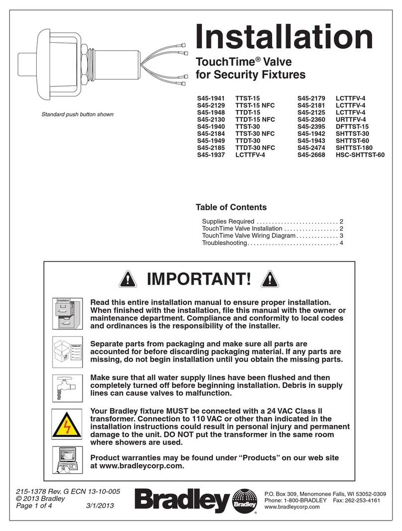 Bradley TouchTime S45-1941 User manual