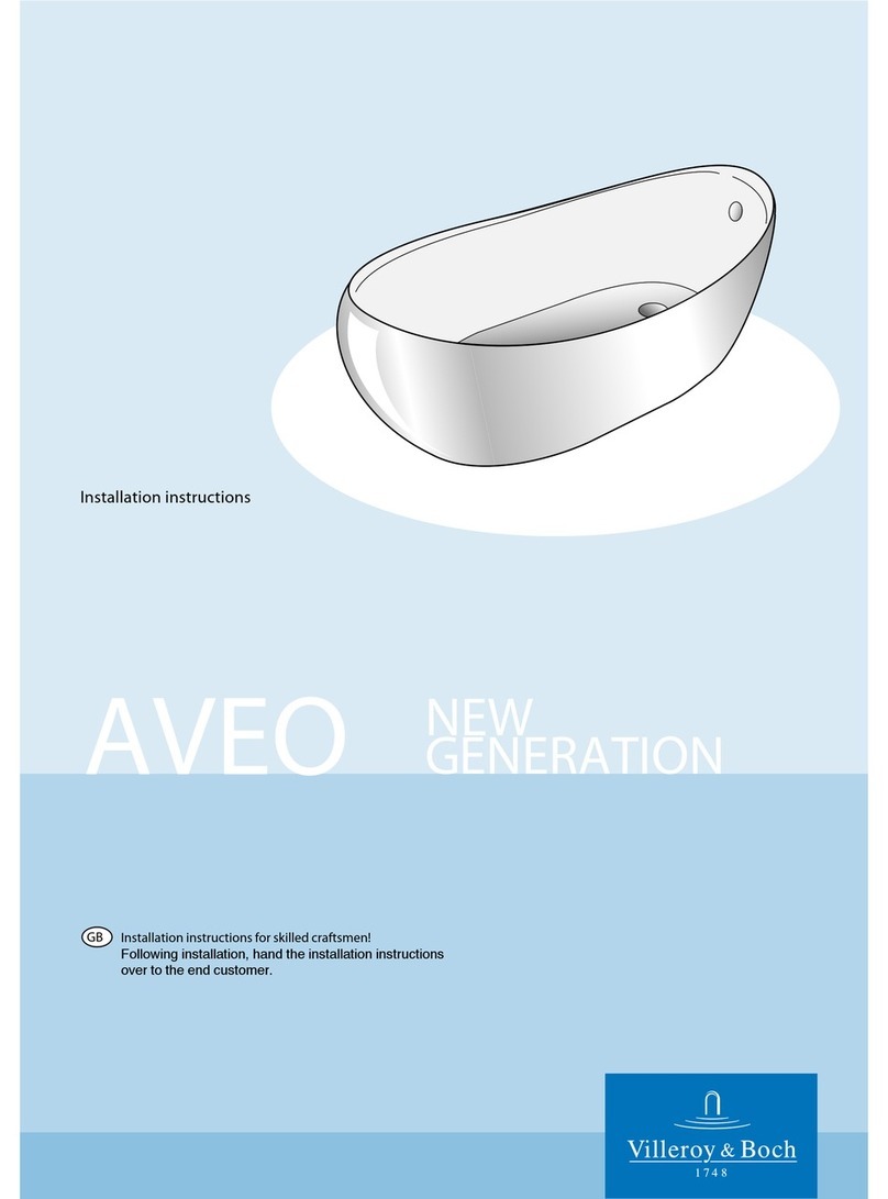 VILLEROY & BOCH GROUP NEW GENERATION AVEO installation instructions VILLEROY & BOCH GROUP NEW GENERATION AVEO installation instructions