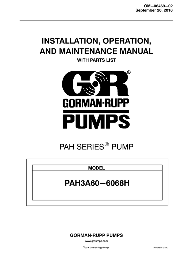 GORMAN-RUPP PAH SERIES User manual