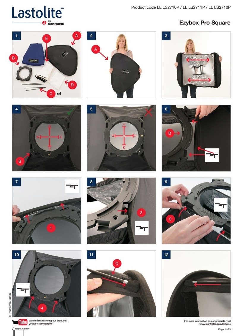 Manfrotto Lastolite Ezybox Pro Square User manual