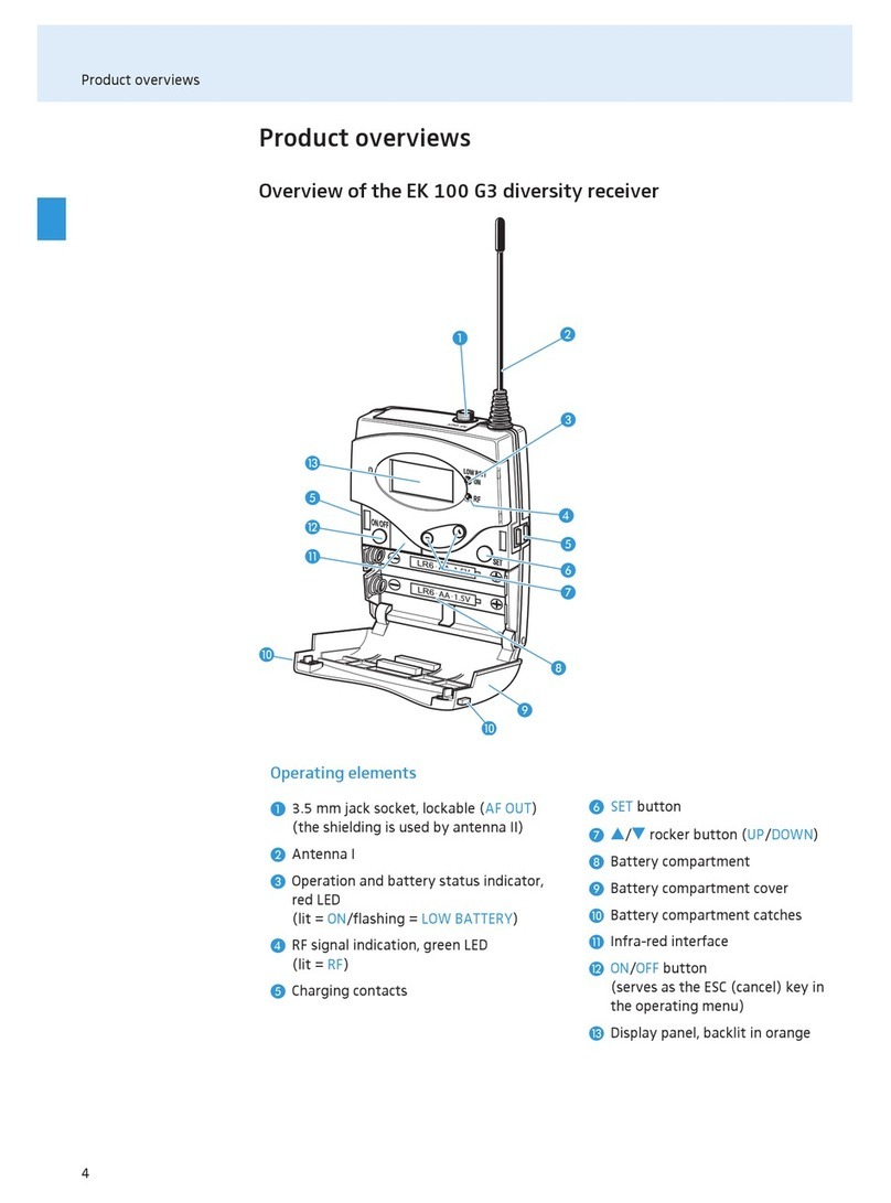 Sennheiser EK 100 G3 User manual