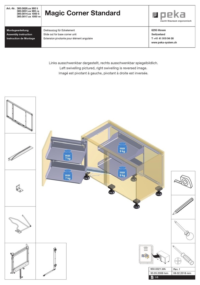 Peka Magic Corner Standard Assembly instruction