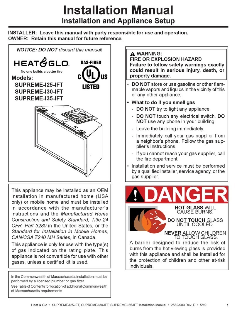 HEAT GLO SUPREME-I25-IFT installation manual