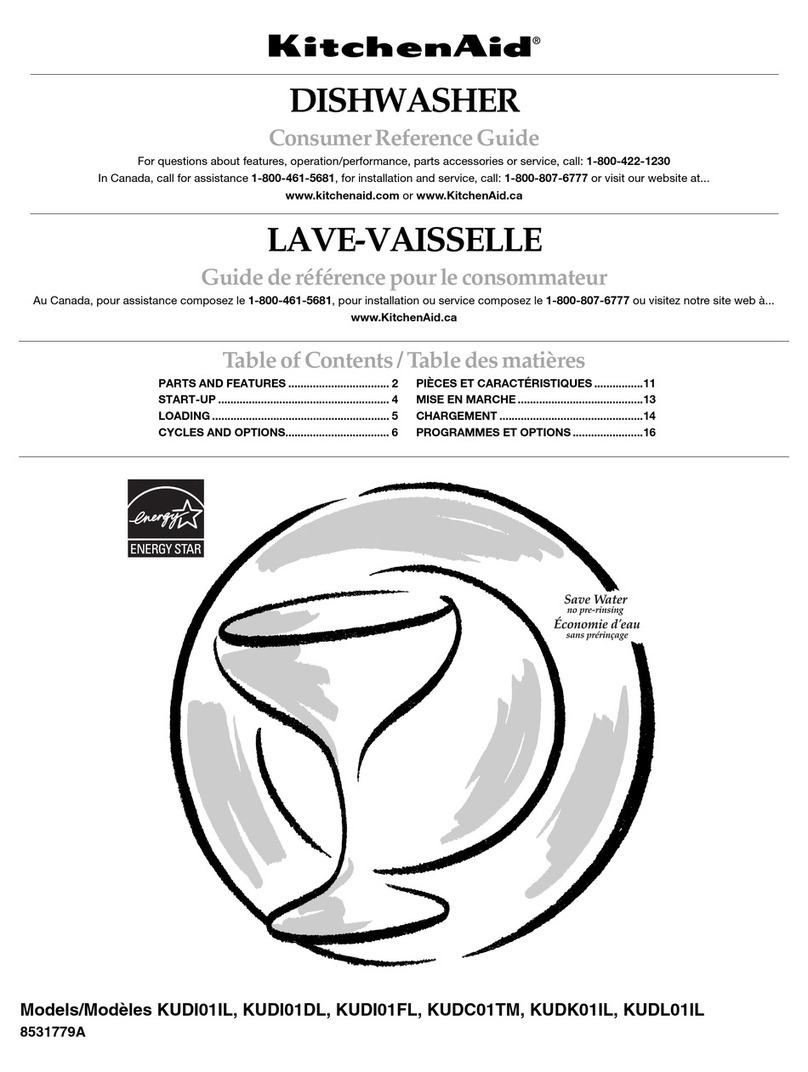 KitchenAid KUDI01IL Consumer Reference Guide