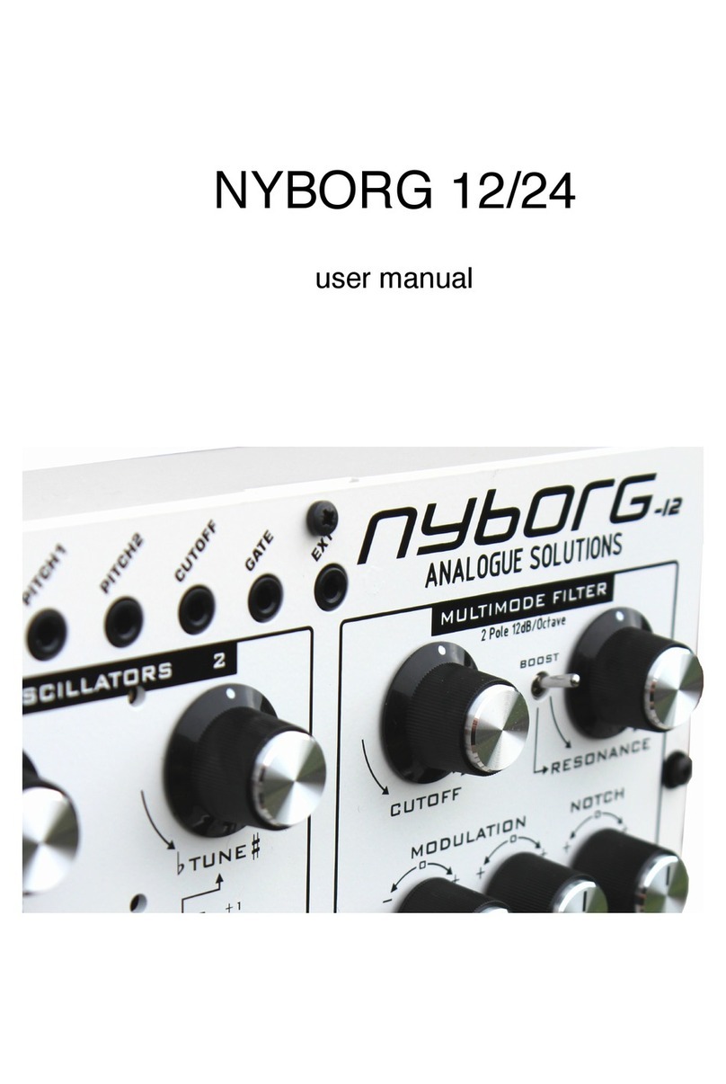Analogue Solutions NYBORG 12 User manual Analogue Solutions NYBORG 12 User manual
