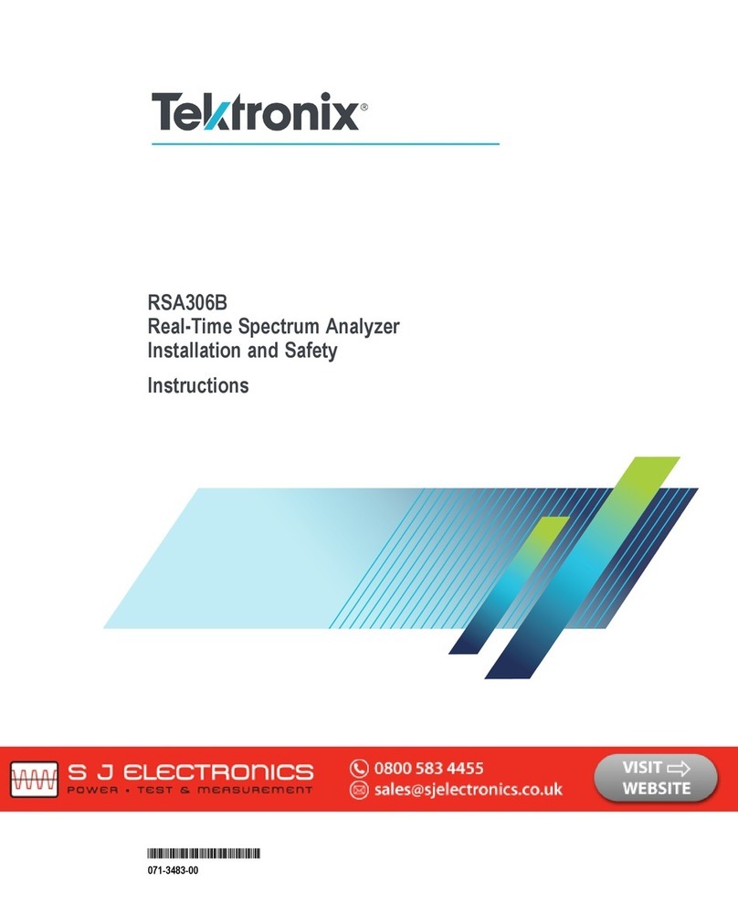 Tektronix RSA306B Manual
