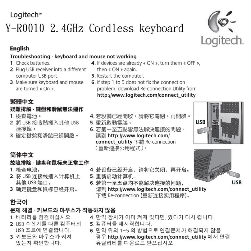 Logitech Y-R0010 User manual Logitech Y-R0010 User manual