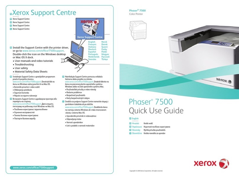 Xerox PHASER 7500 Operating manual