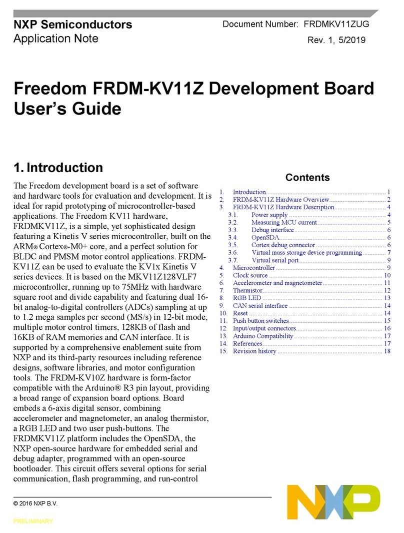 NXP Semiconductors Freedom FRDM-KV11Z User manual