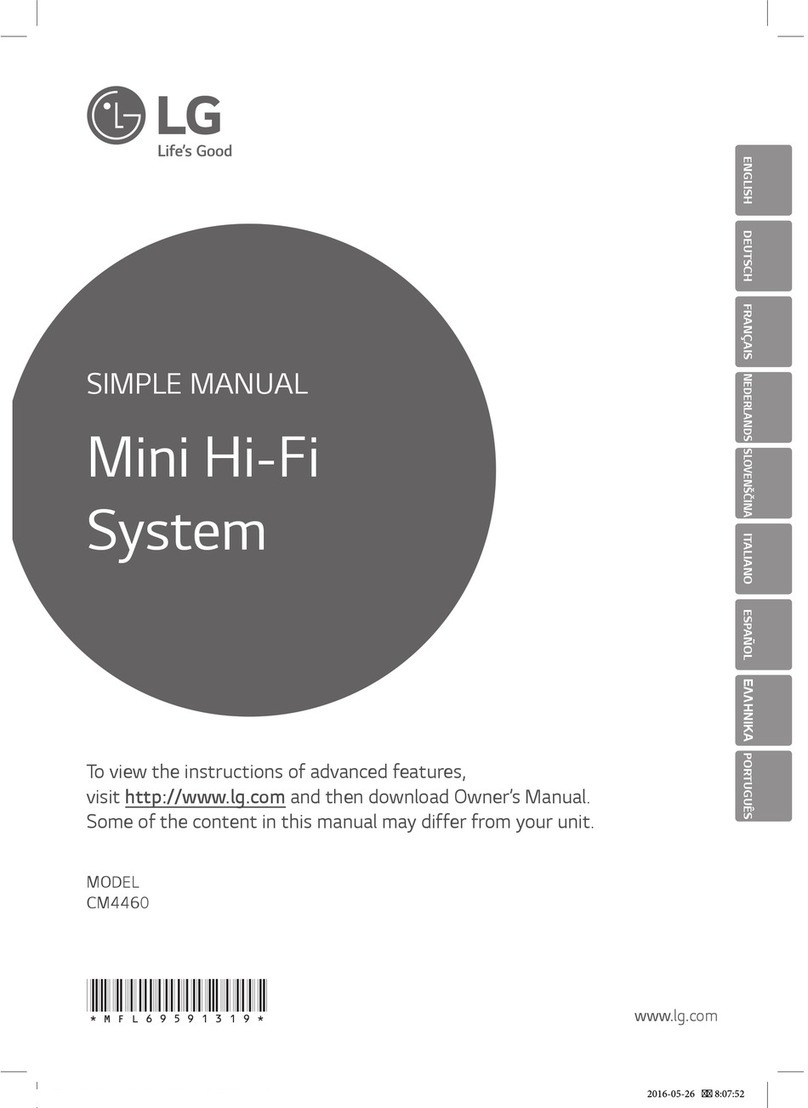 LG CM4460 Specification sheet