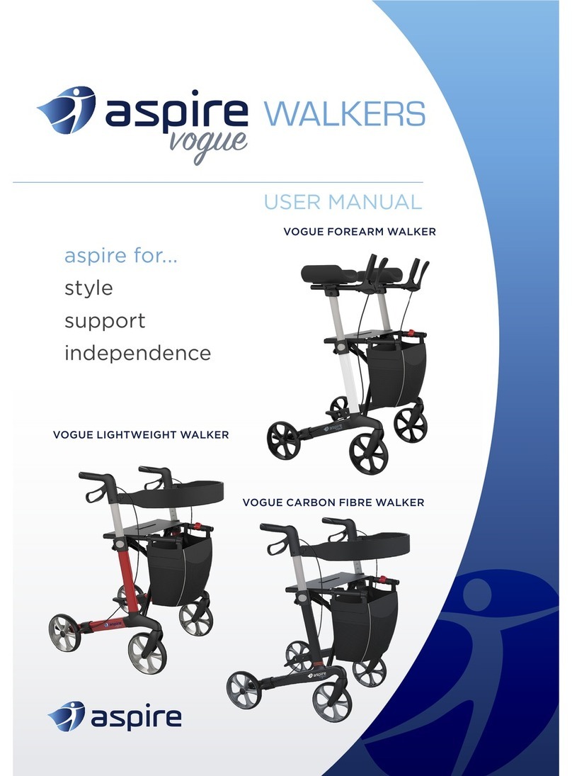Aspire VOGUE LIGHTWEIGHT WALKER user manual