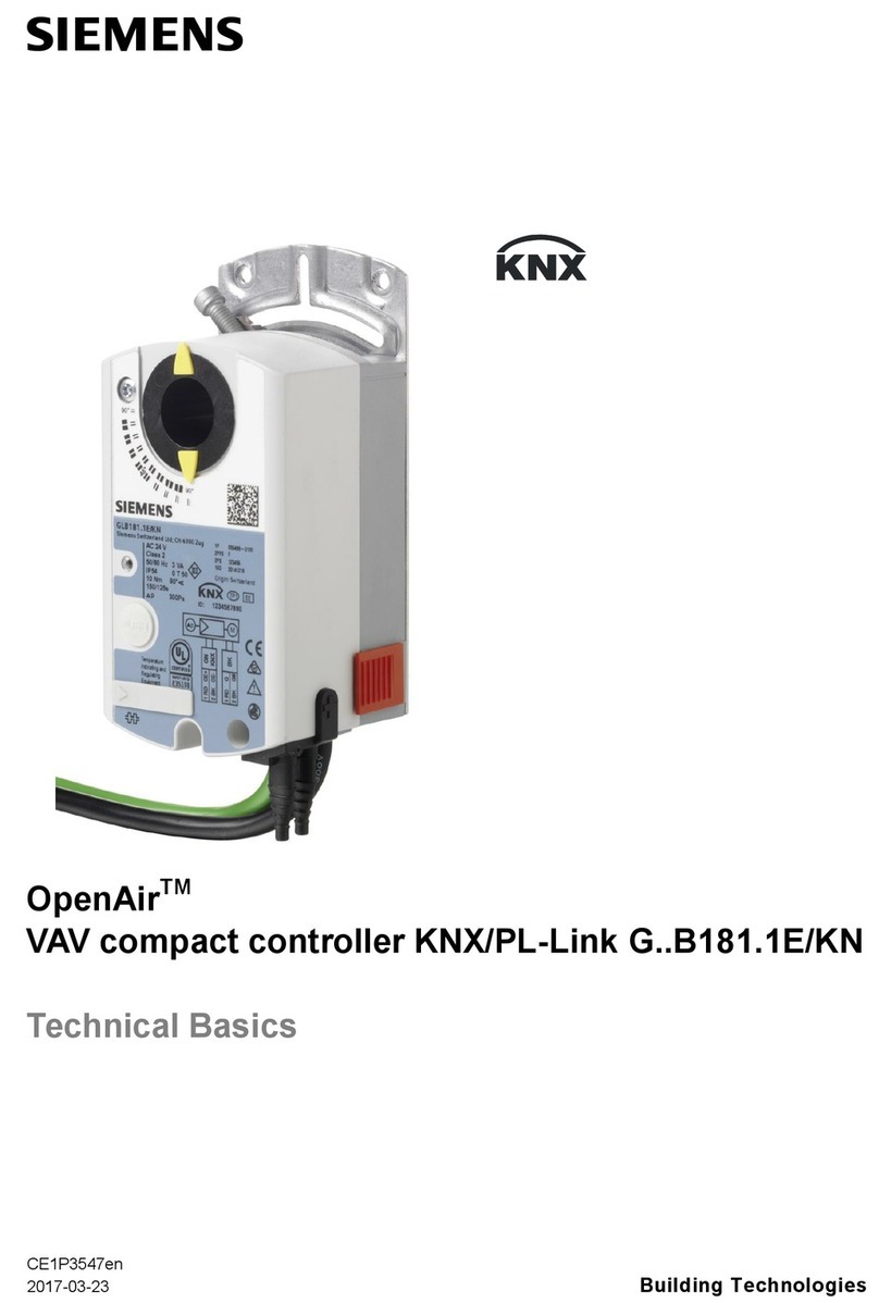 Siemens OpenAir G..B181.1E/KN Series Installation guide