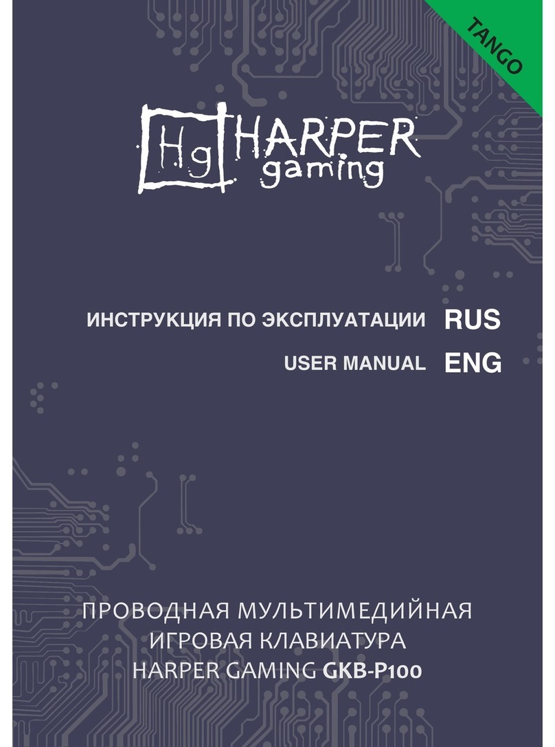 HARPER GAMING GKB-P100 User manual