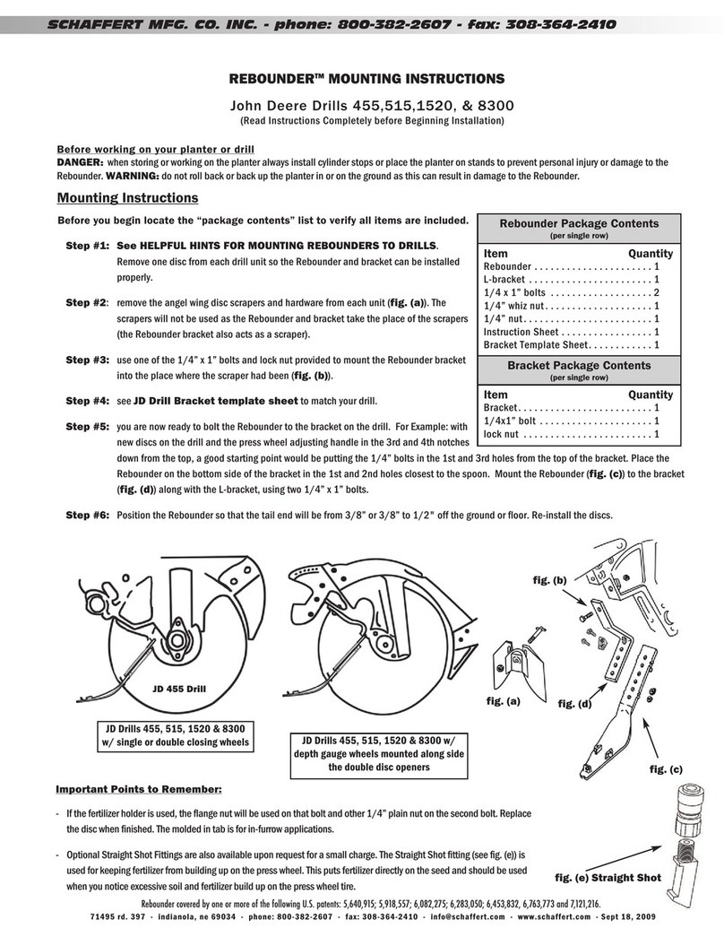 Schaffert Rebounder User manual