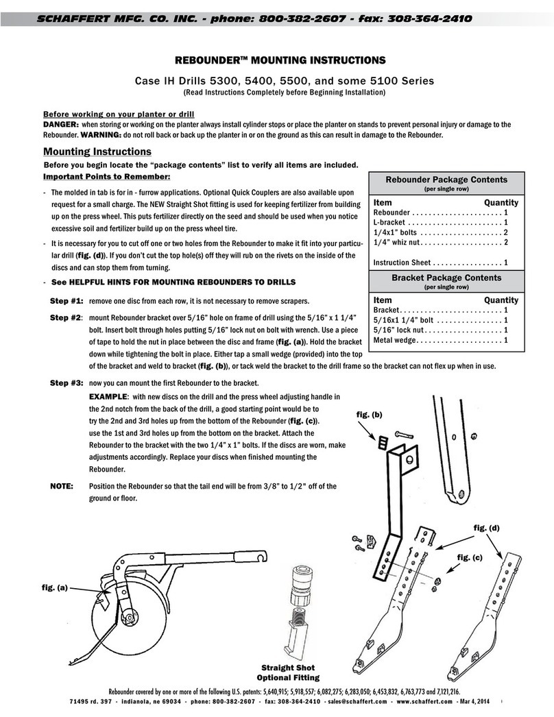 Schaffert Rebounder User manual
