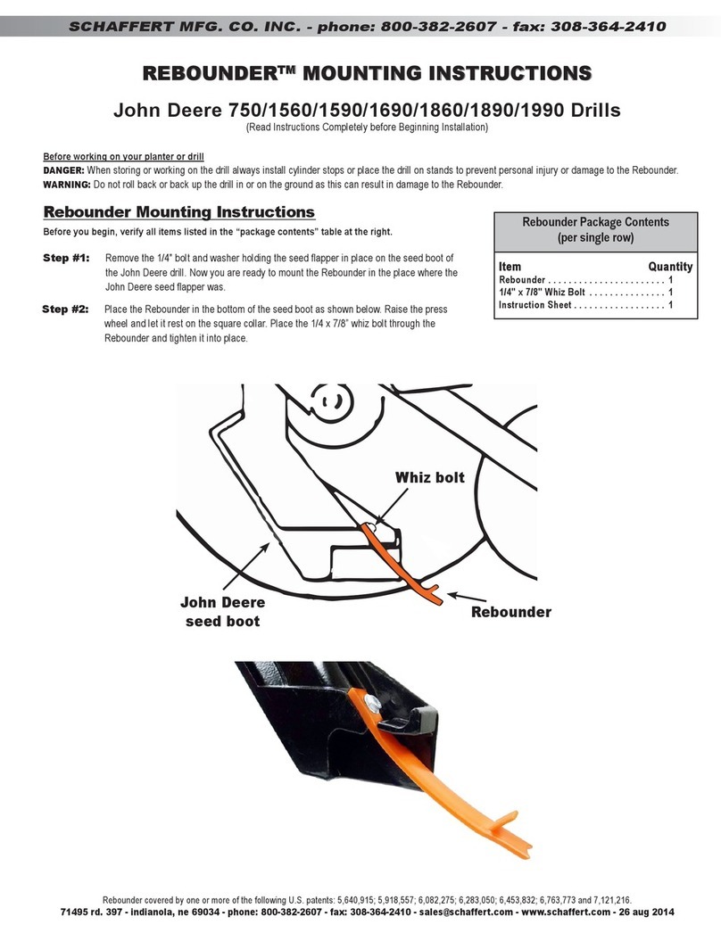 Schaffert Rebounder User manual