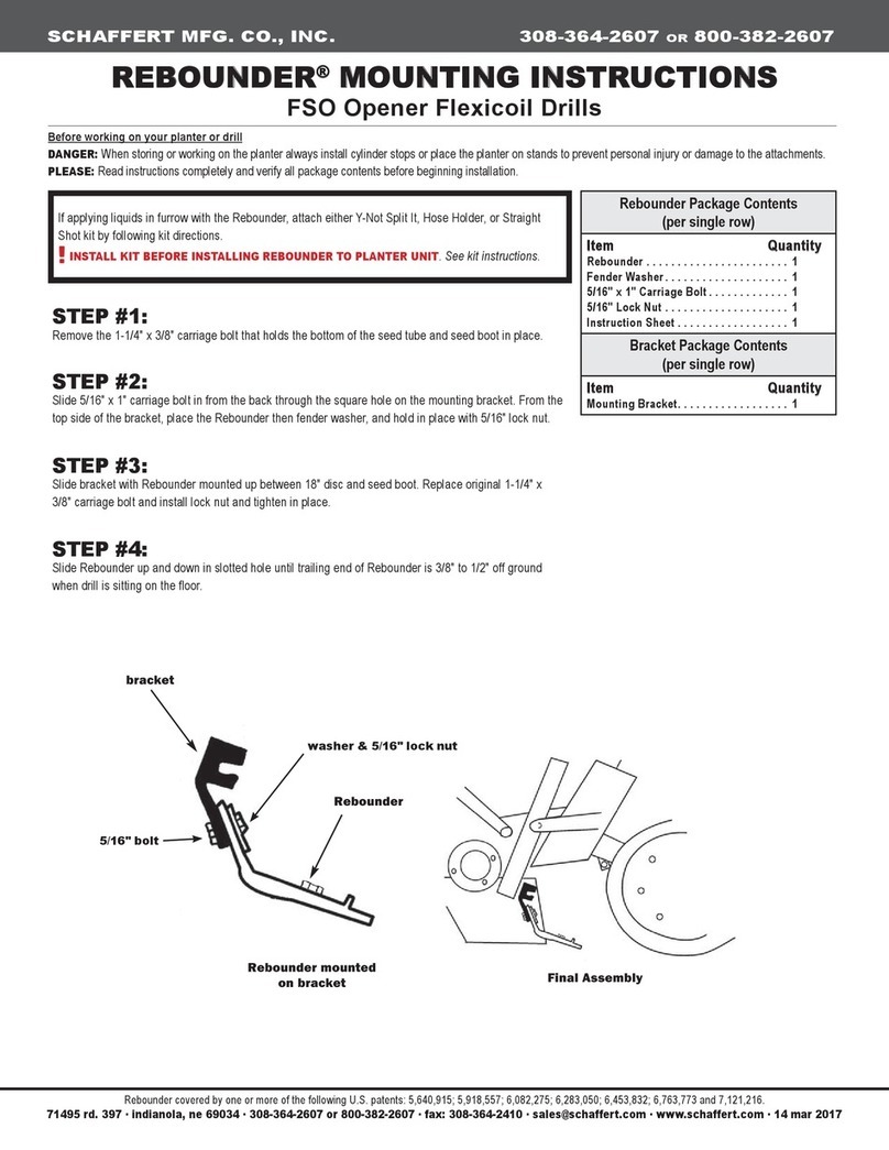 Schaffert Rebounder User manual