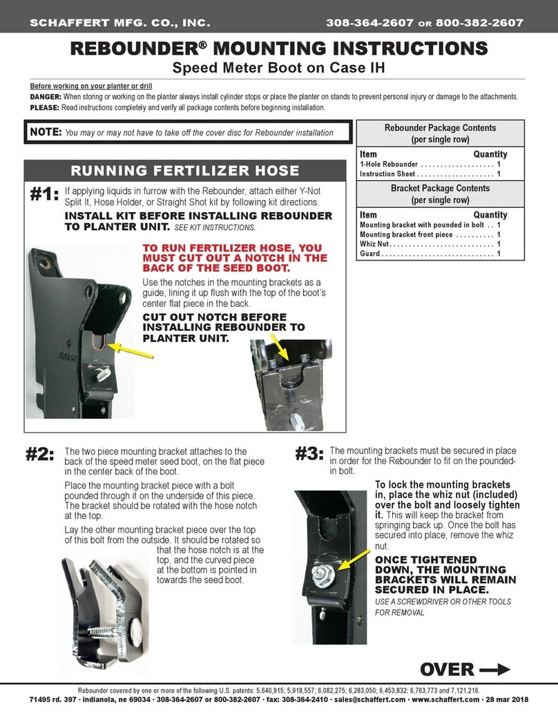 Schaffert Rebounder User manual