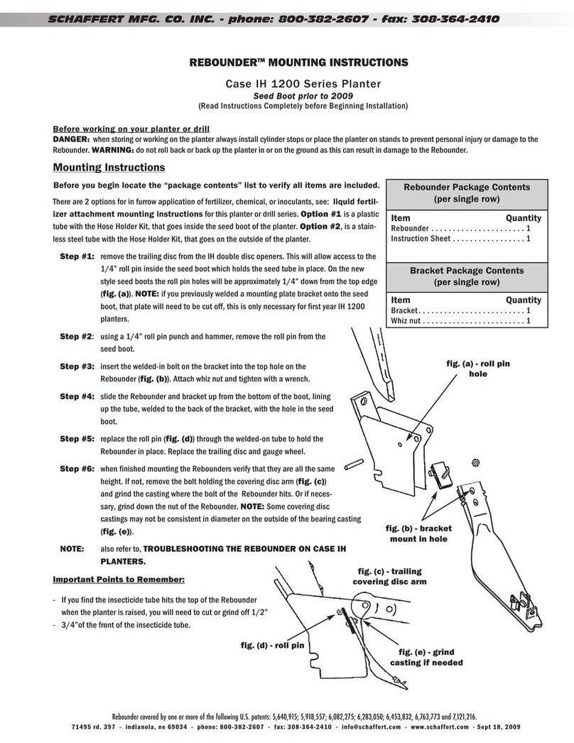 Schaffert Rebounder User manual