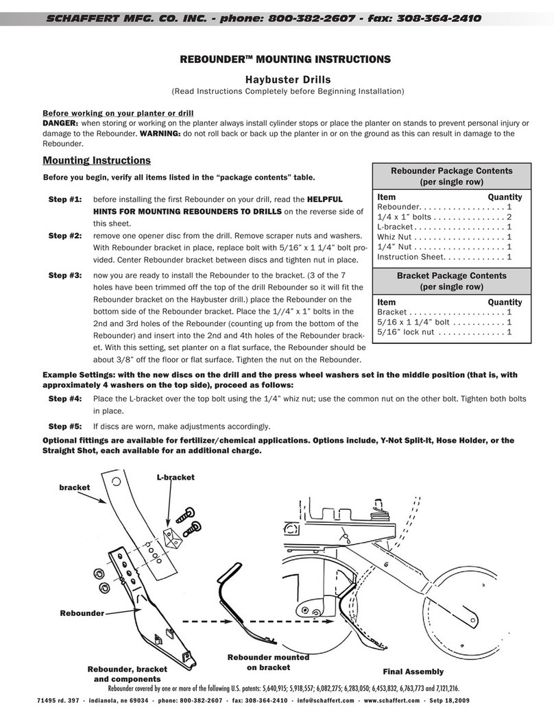 Schaffert Rebounder User manual