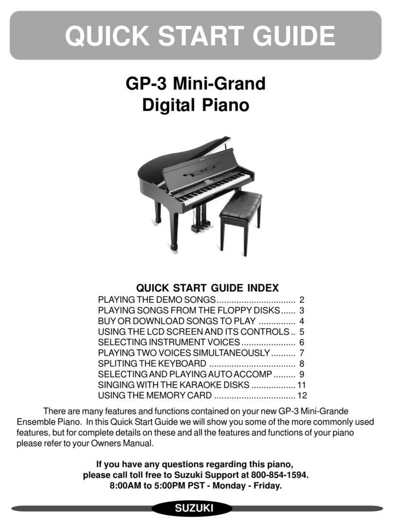 Suzuki GP-3 Mini-Grand quick start guide