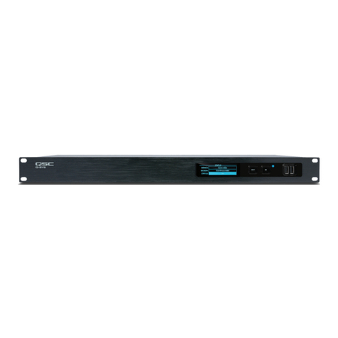 QSC Q-SYS Cinema Core 110c User guide