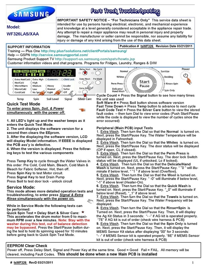 Samsung WF326LAS/XAA User manual Samsung WF326LAS/XAA User manual