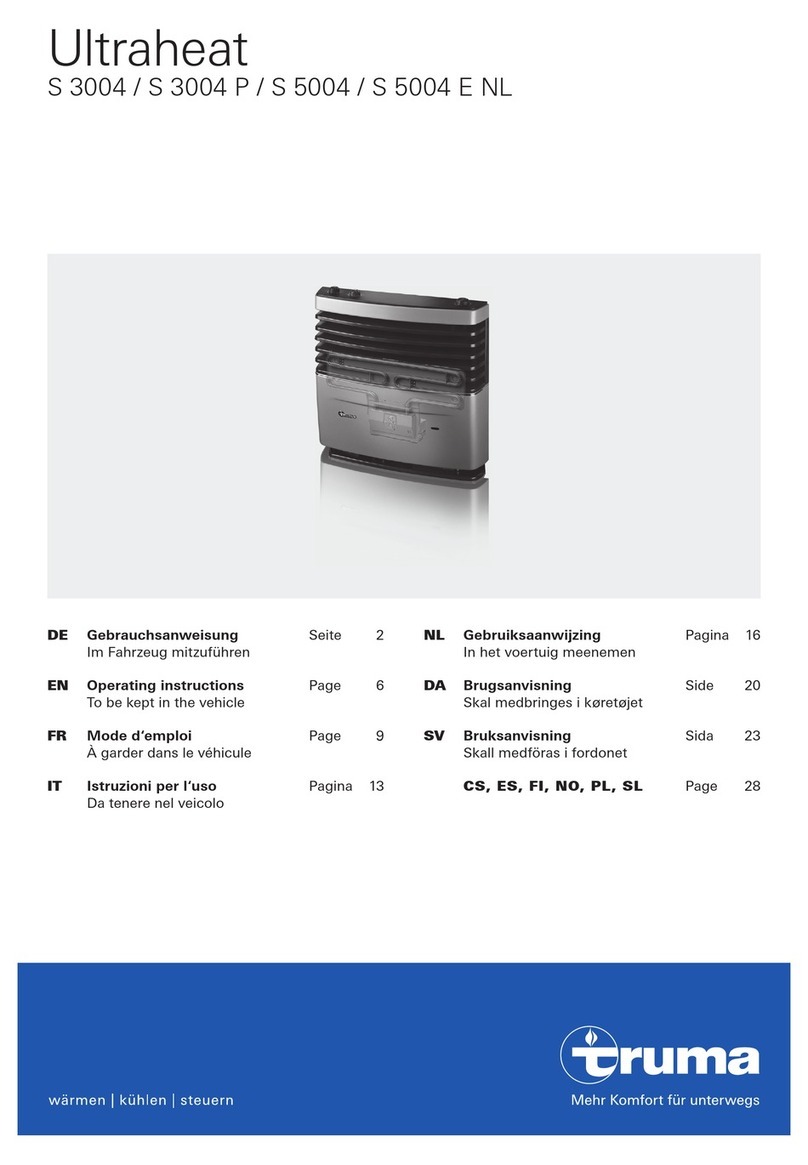 Truma Ultraheat S 3004 P operating instructions Truma Ultraheat S 3004 P operating instructions