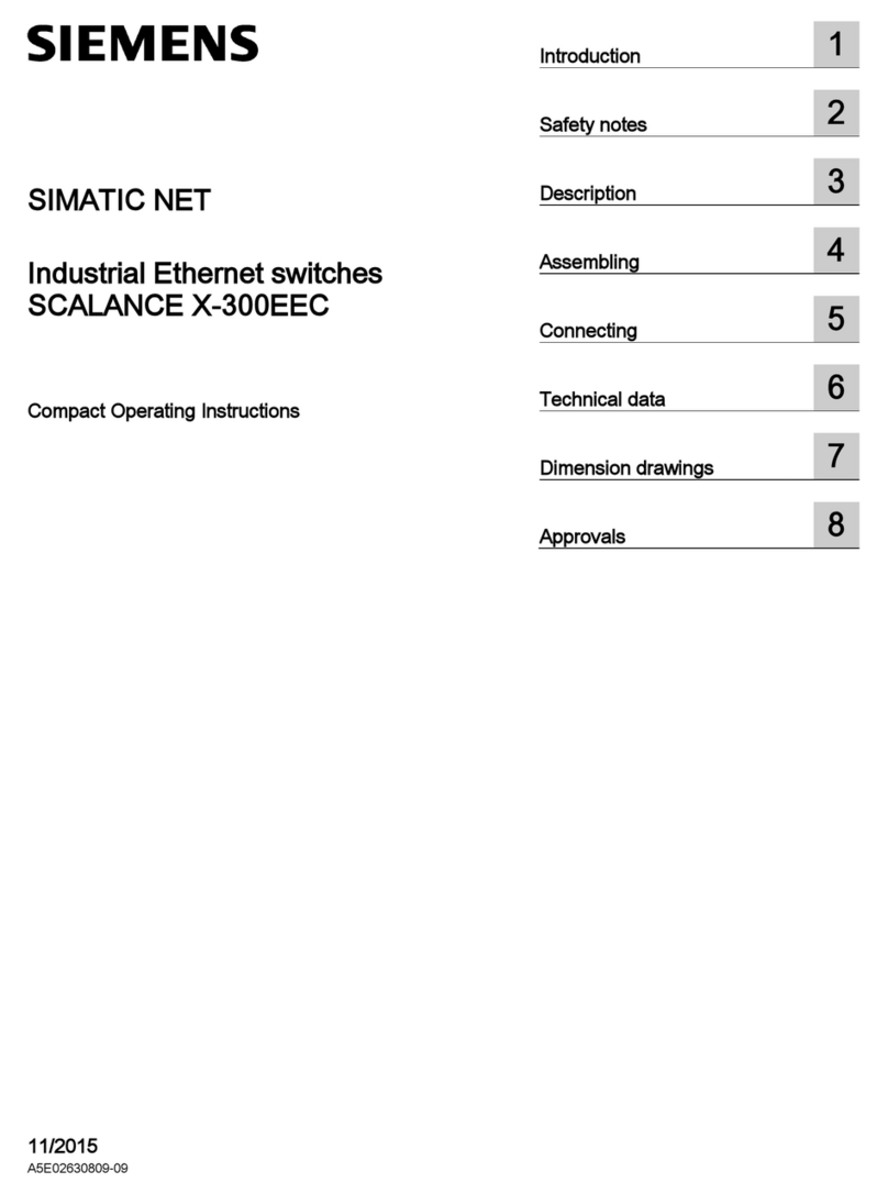 Siemens SCALANCE X-300EEC Compact operating instructions Siemens SCALANCE X-300EEC Compact operating instructions