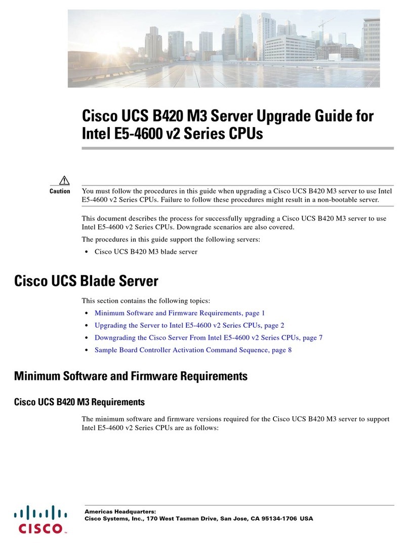 Cisco UCS B420 M3 Installation and operation manual Cisco UCS B420 M3 Installation and operation manual