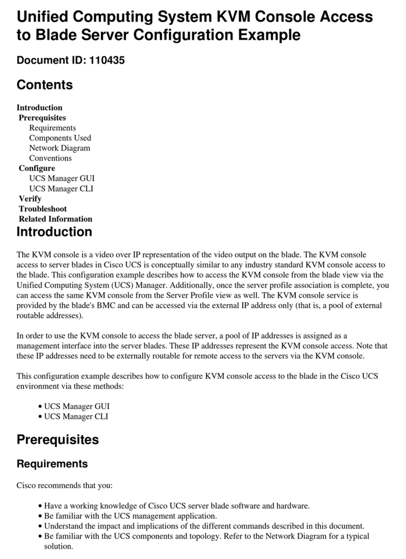 Cisco UCS 5100 Quick guide