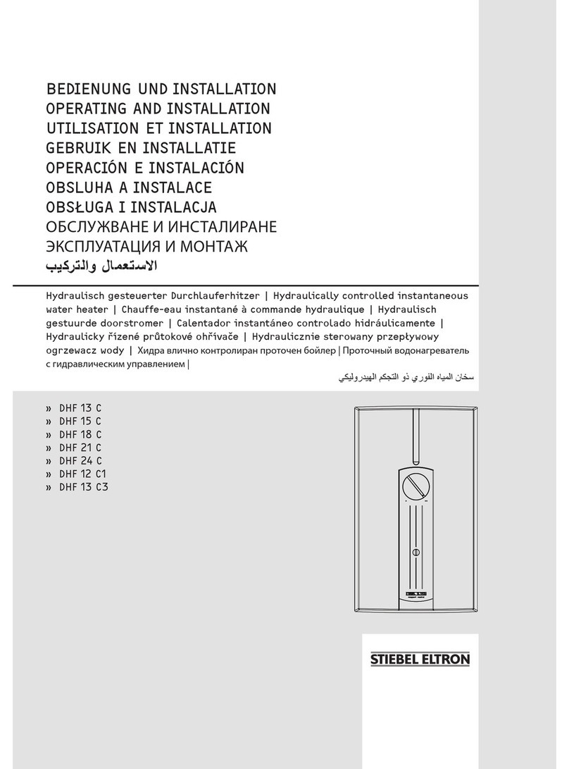 STIEBEL ELTRON DHF 13 C Operating and installation STIEBEL ELTRON DHF 13 C Operating and installation