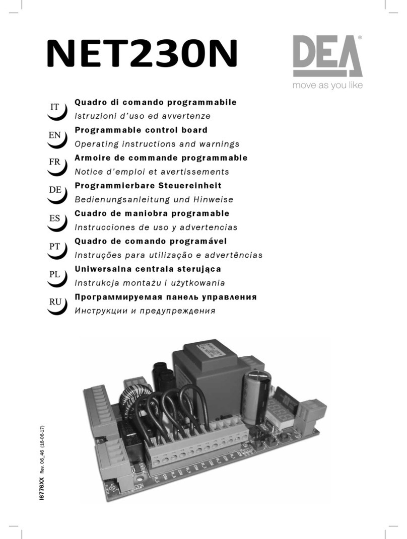 Dea NET230N Operating instructions and warnings