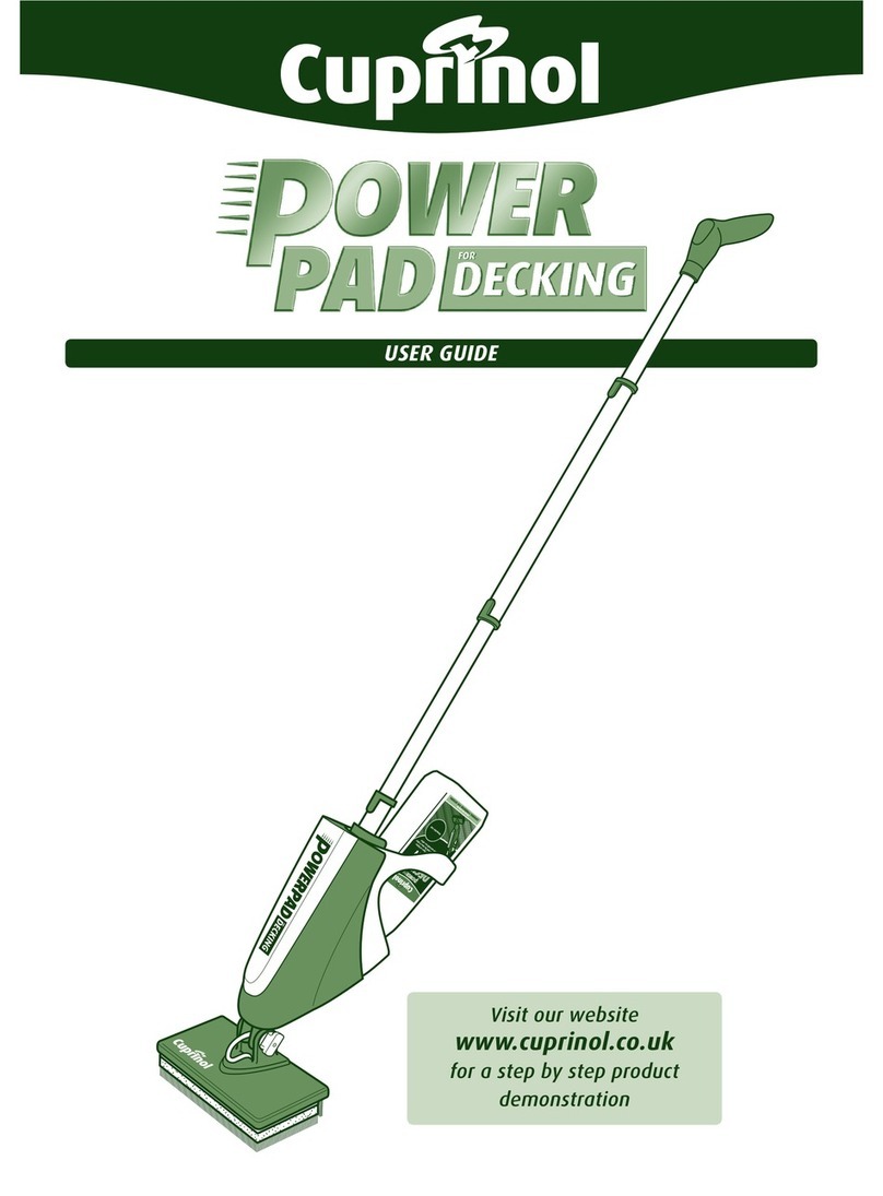 Cuprinol Power Pad for Decking user guide Cuprinol Power Pad for Decking user guide