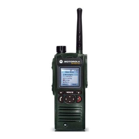 Motorola MTP830 S Dimensional drawing
