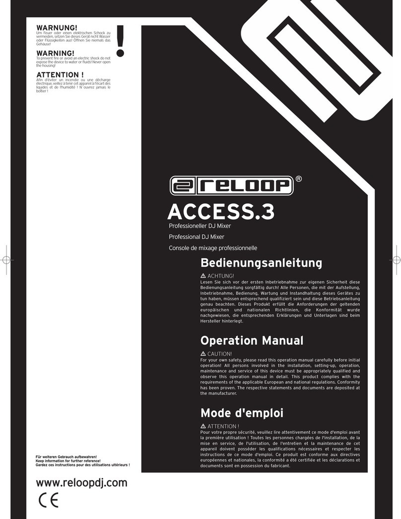 Reloop ACCESS.3 Operation manual