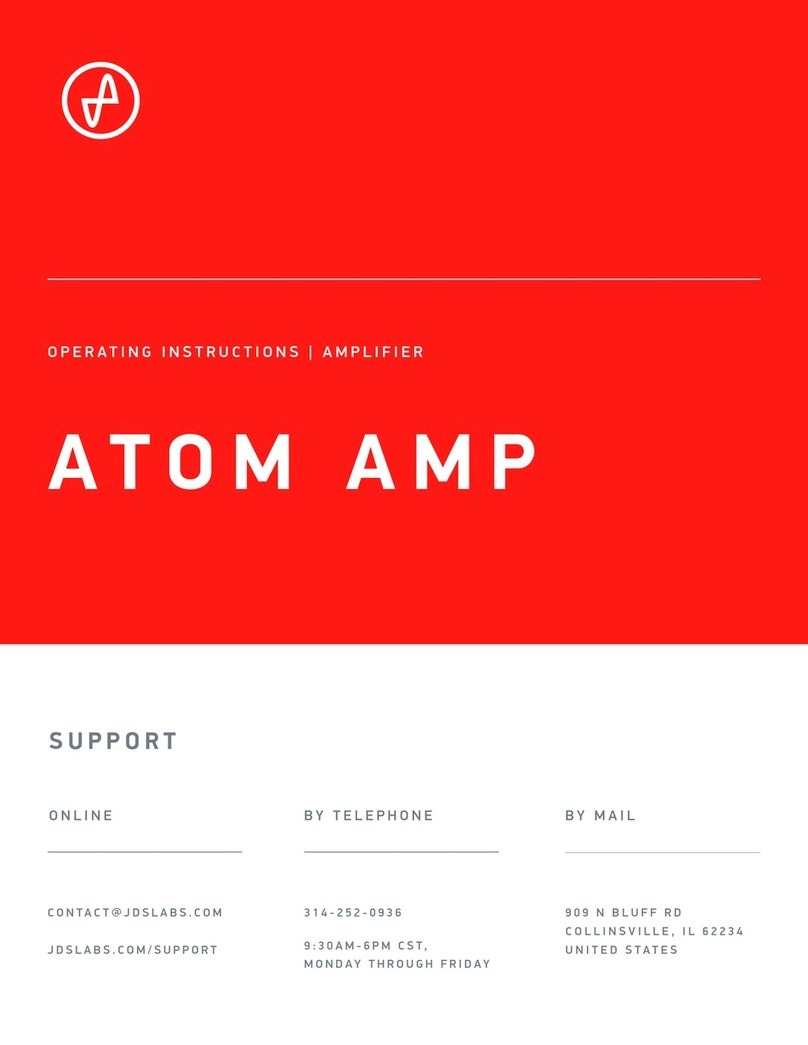JDS Labs ATOM AMP User manual