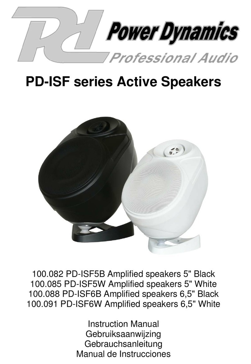 Power Dynamics PD-ISF Series User manual