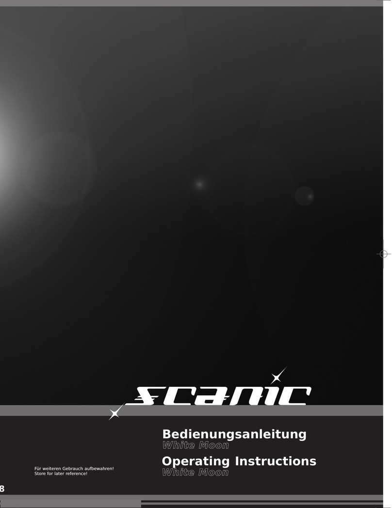 Scanic White Moon operating instructions