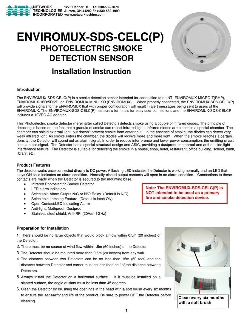 Network Technologies Incorporated ENVIROMUX-SDS-CELC Installation instruction